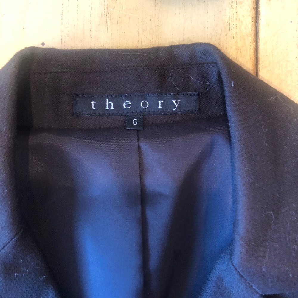 Theory brown brushed velvet size 6 jacket
